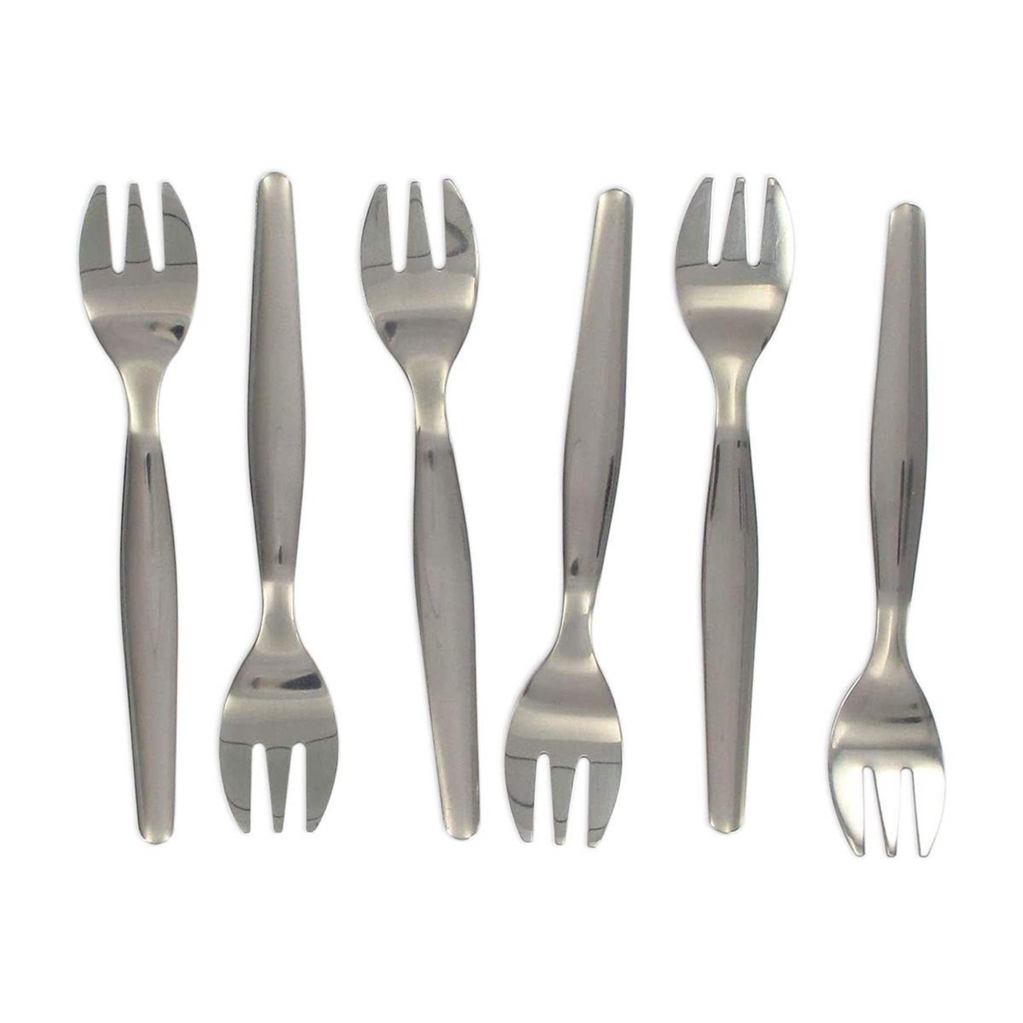 Fackelmann Lot de 6 fourchettes à huîtres 12,5 cm fackelmann