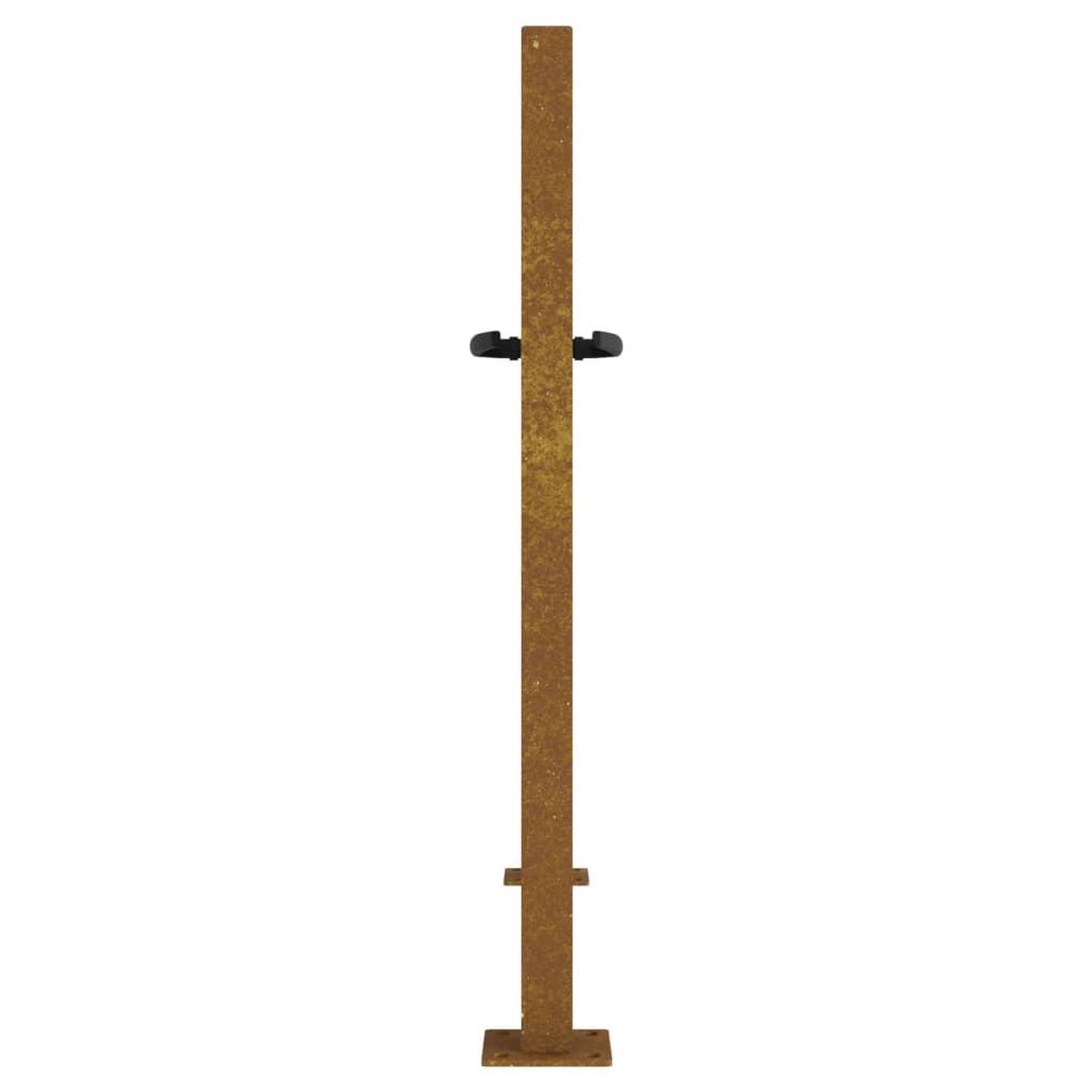 Voir la diapositive 5 : VIDAXL Portail de jardin 105x80 cm acier corten design de bambou