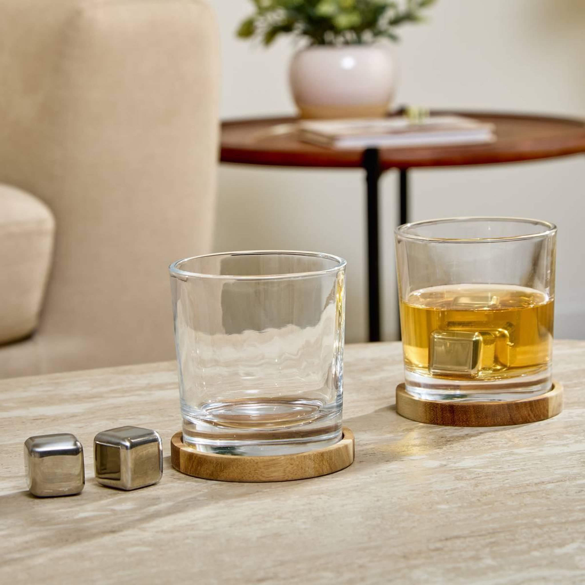 Voir la diapositive 6 : SECRET DE GOURMET Coffret whisky 8 pièces  jules  9cm transparent