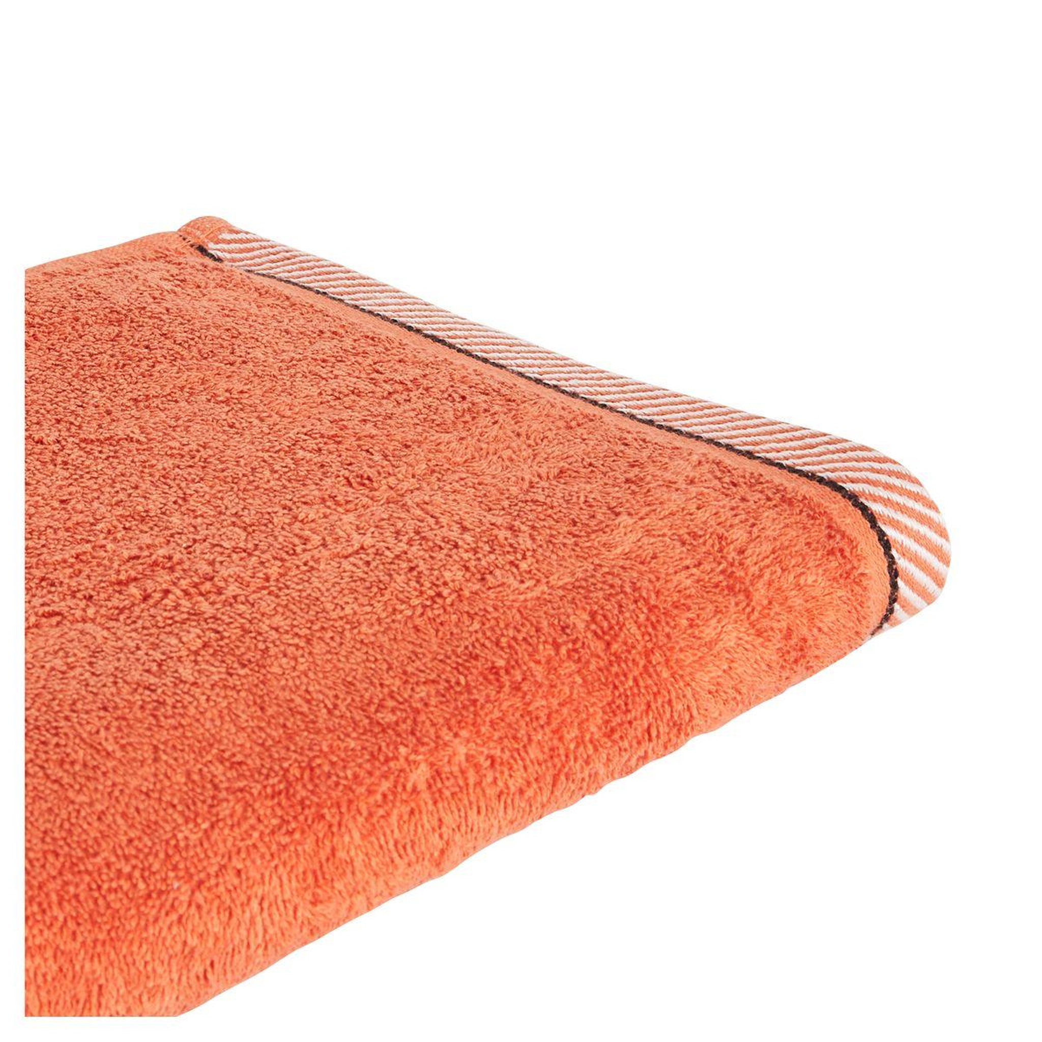 Voir la diapositive 2 : ACTUEL Serviette invité fantaisie en coton 500 g/m²