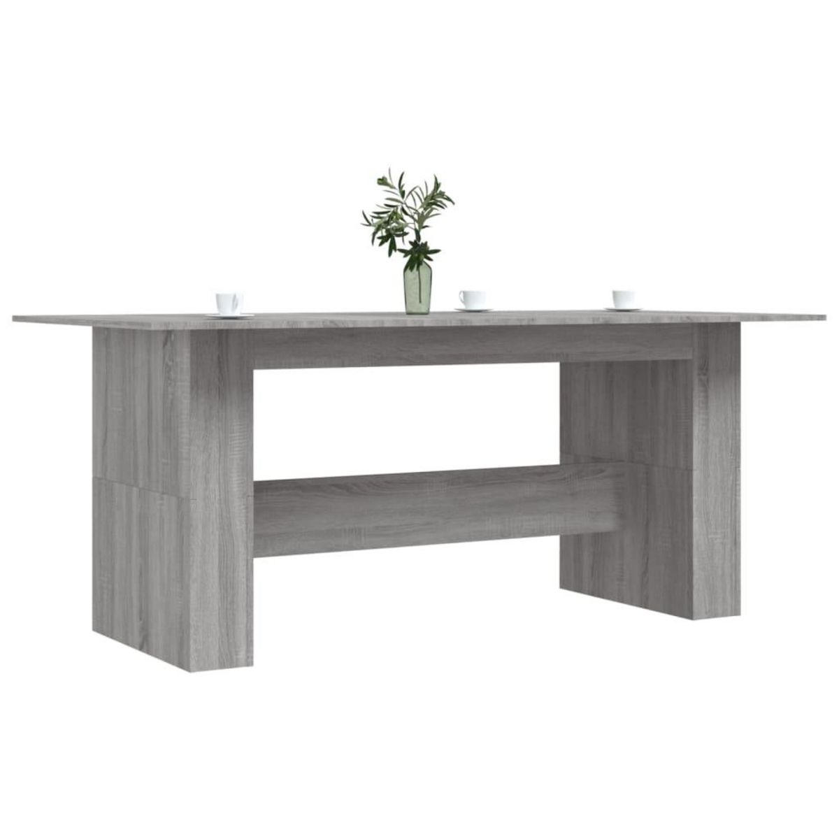 VIDAXL Table a dîner sonoma gris 180x90x76 cm bois d'ingenierie