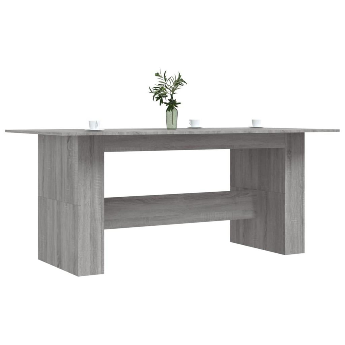 VIDAXL Table a dîner sonoma gris 180x90x76 cm bois d'ingenierie