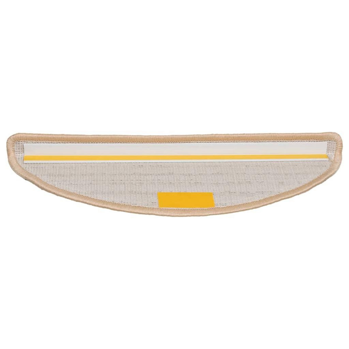 VIDAXL Tapis d'escalier 20 pcs creme 56x17x3 cm