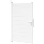 ID MARKET Portillon 100x160 cm en aluminium blanc