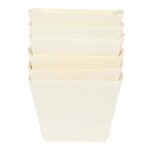 Paris Prix Lot de 6 Barquettes Carton  Snacking  7cm Naturel