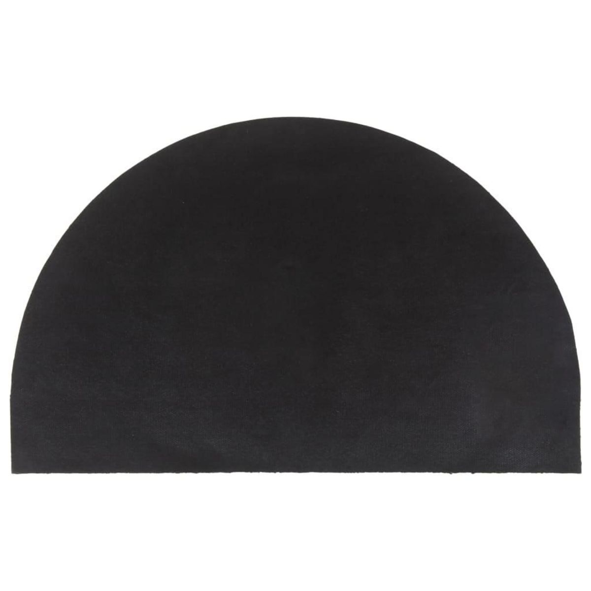 VIDAXL Tapis de porte naturel demi-rond 50x80cm fibre de coco touffete