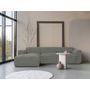 Voir la diapositive 3 : BEST MOBILIER Felix - canapé modulable d'angle gauche 4 places en tissu texturé