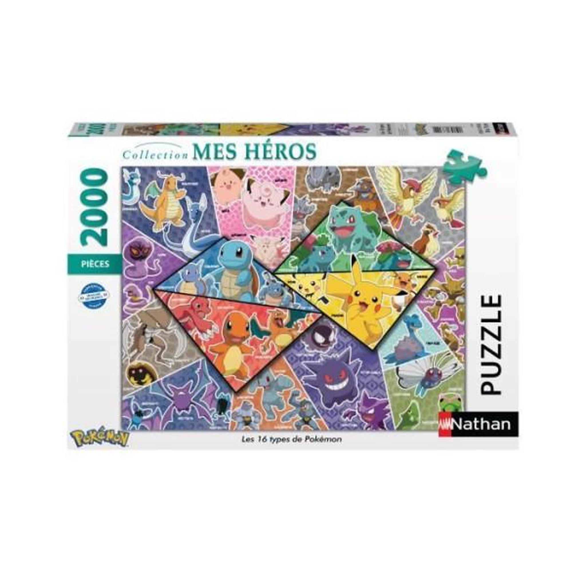 Nathan Nathan-pokemon-puzzle 2000 pieces - les 16 types de pokémon-4005556873142-a partir de 14 ans