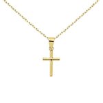 L'ATELIER D'AZUR Collier - Médaille Croix Or 18 Carats 750/000 Jaune - Chaine Dorée