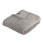 ATMOSPHERA Plaid Flanelle Imprimé  Otto  125x150cm Gris