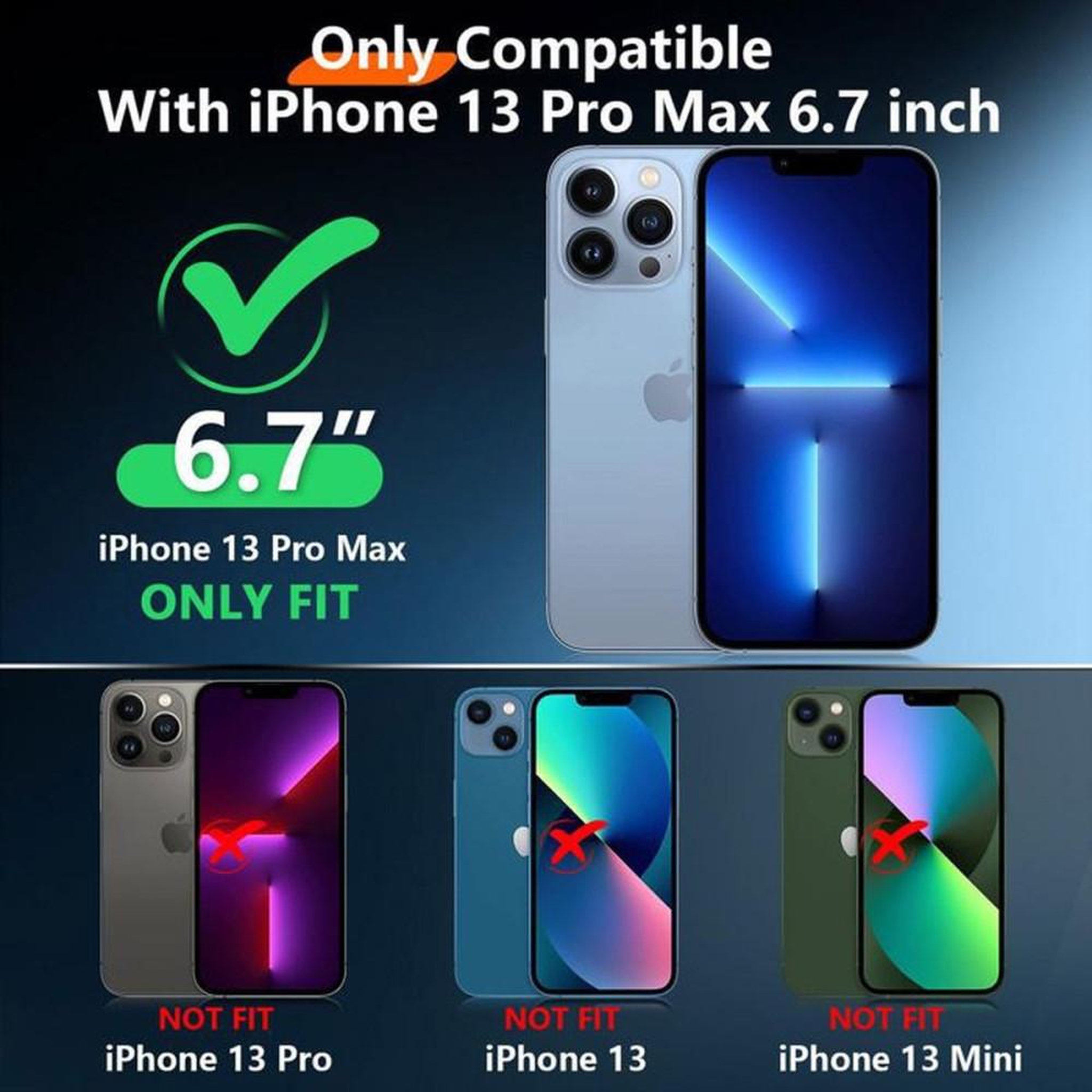 Voir la diapositive 4 : Coque iPhone 13 Pro Max étanche IP68 antichoc noire compatible MagSafe avec protection écran et objectif