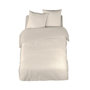 Voir la diapositive 2 : COTE DECO Parure housse de couette unie en satin de coton 80 fils  VOLUPTE 