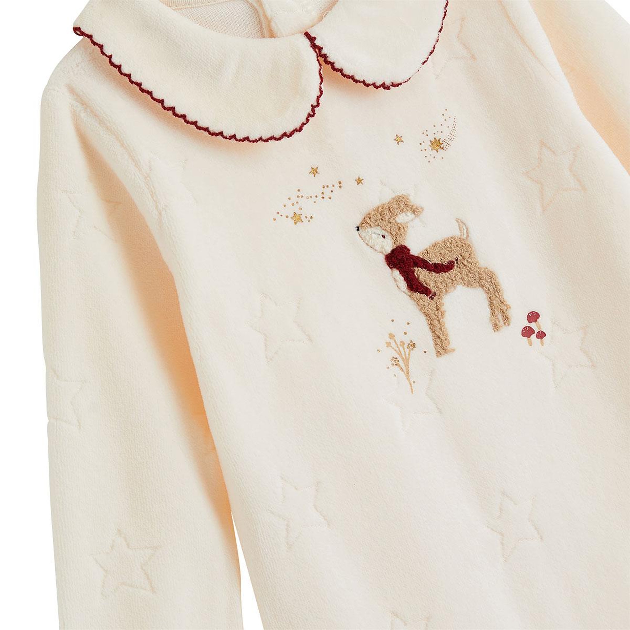Voir la diapositive 3 : PETIT BEGUIN Pyjama bébé en velours Grace