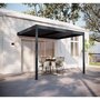 Voir la diapositive 2 : Habitat et Jardin Pergola adossée en aluminium  Windsor  - Gris anthracite - 3 x 4 m