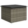 Voir la diapositive 5 : VIDAXL Salon de jardin 6 pcs avec coussins gris resine tressee