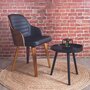 Voir la diapositive 2 : The Home Deco Factory Chaise vintage Sauda - Noir