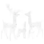 VIDAXL Famille de rennes de decoration Acrylique 300 LED blanc chaud