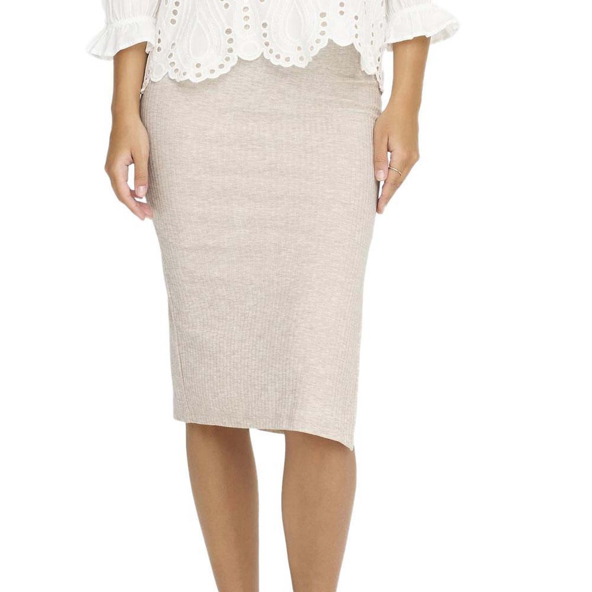 Voir la diapositive 1 : Only Jupe Beige Femme Only Emma