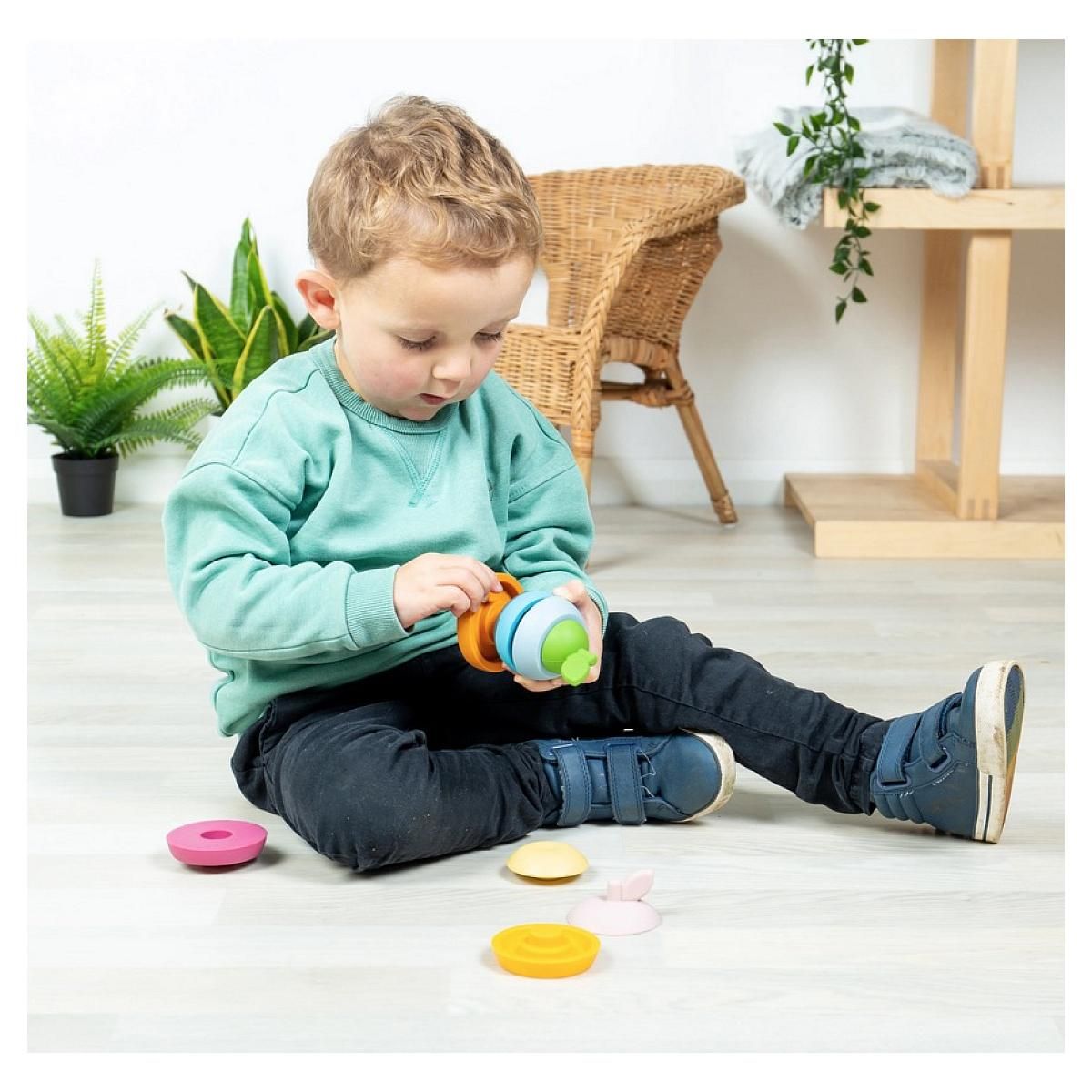 BIGJIGS Pomme et poires souple à empiller