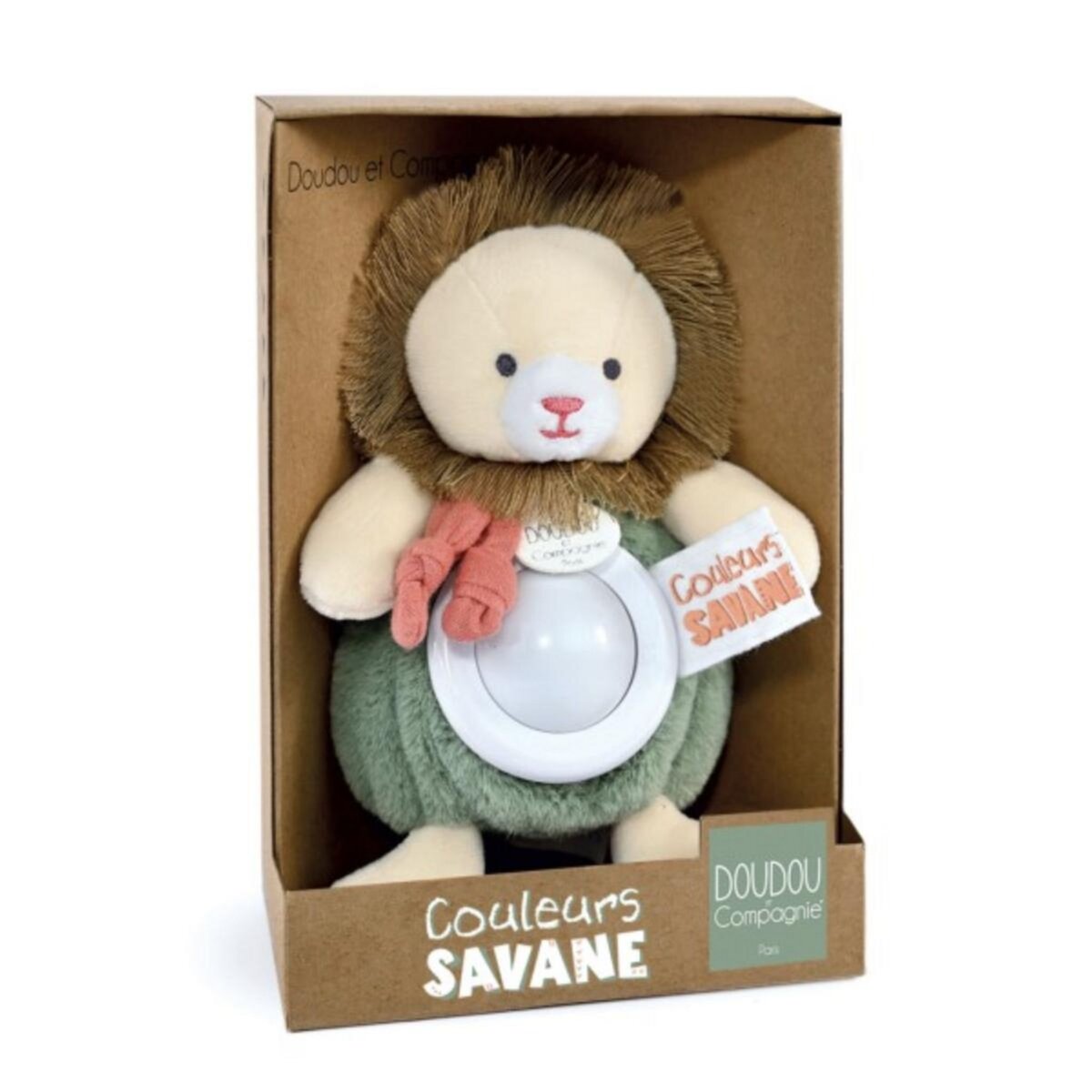 DOUDOU ET COMPAGNIE Peluche doudou veilleuse lion