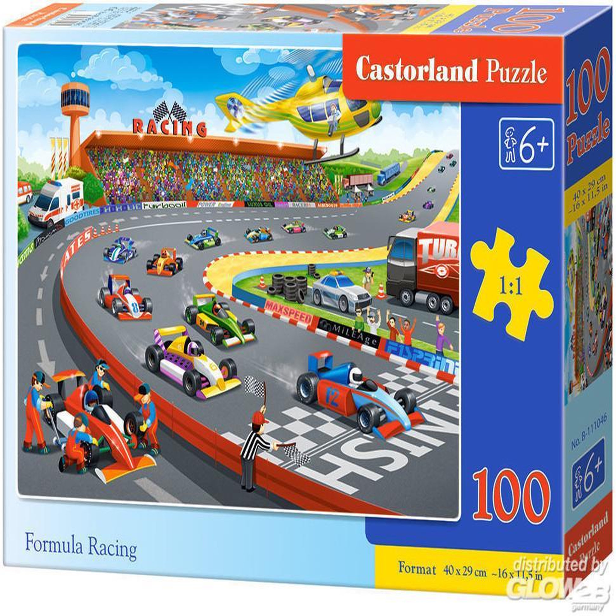 Voir la diapositive 3 : Castorland Puzzle 100 pièces : Course de formule 1