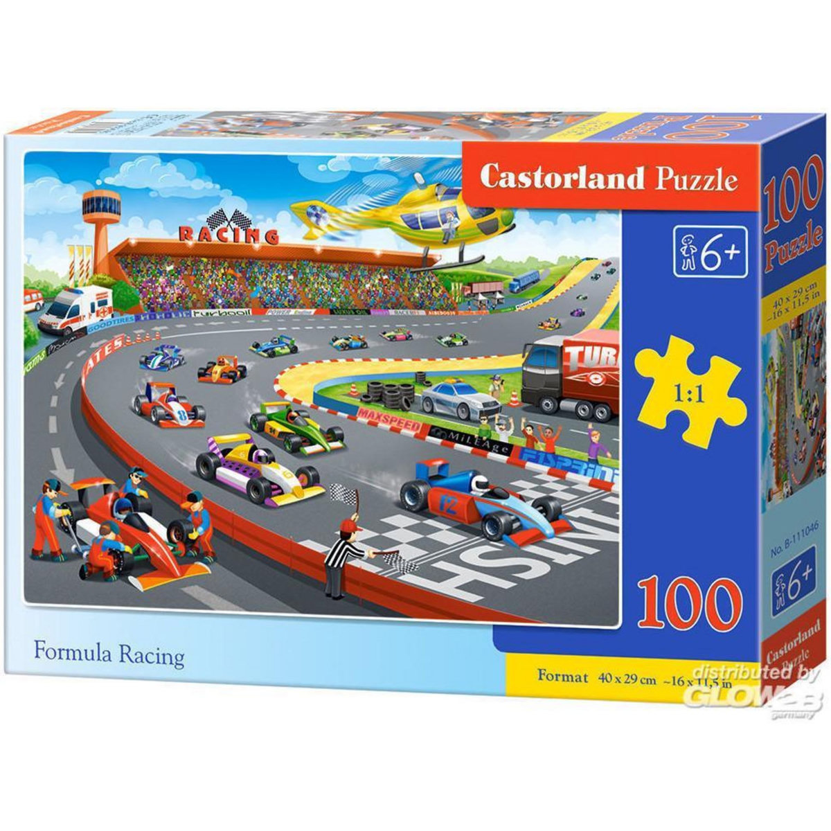 Castorland Puzzle 100 pièces : Course de formule 1