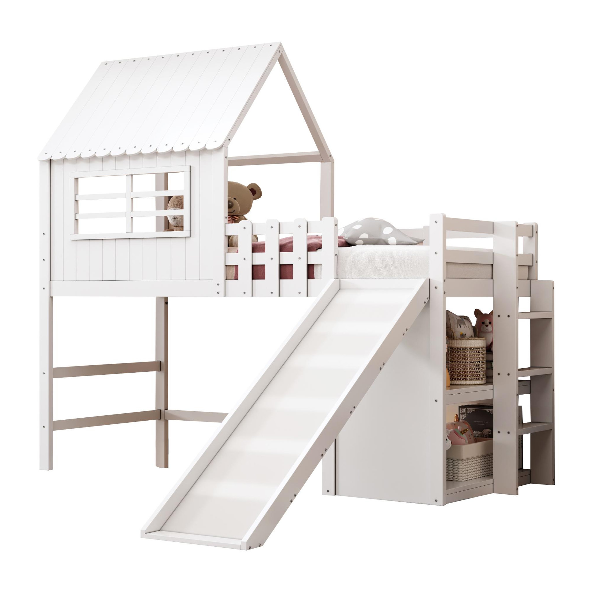 Voir la diapositive 1 : MERAX Lit mezzanine enfant
