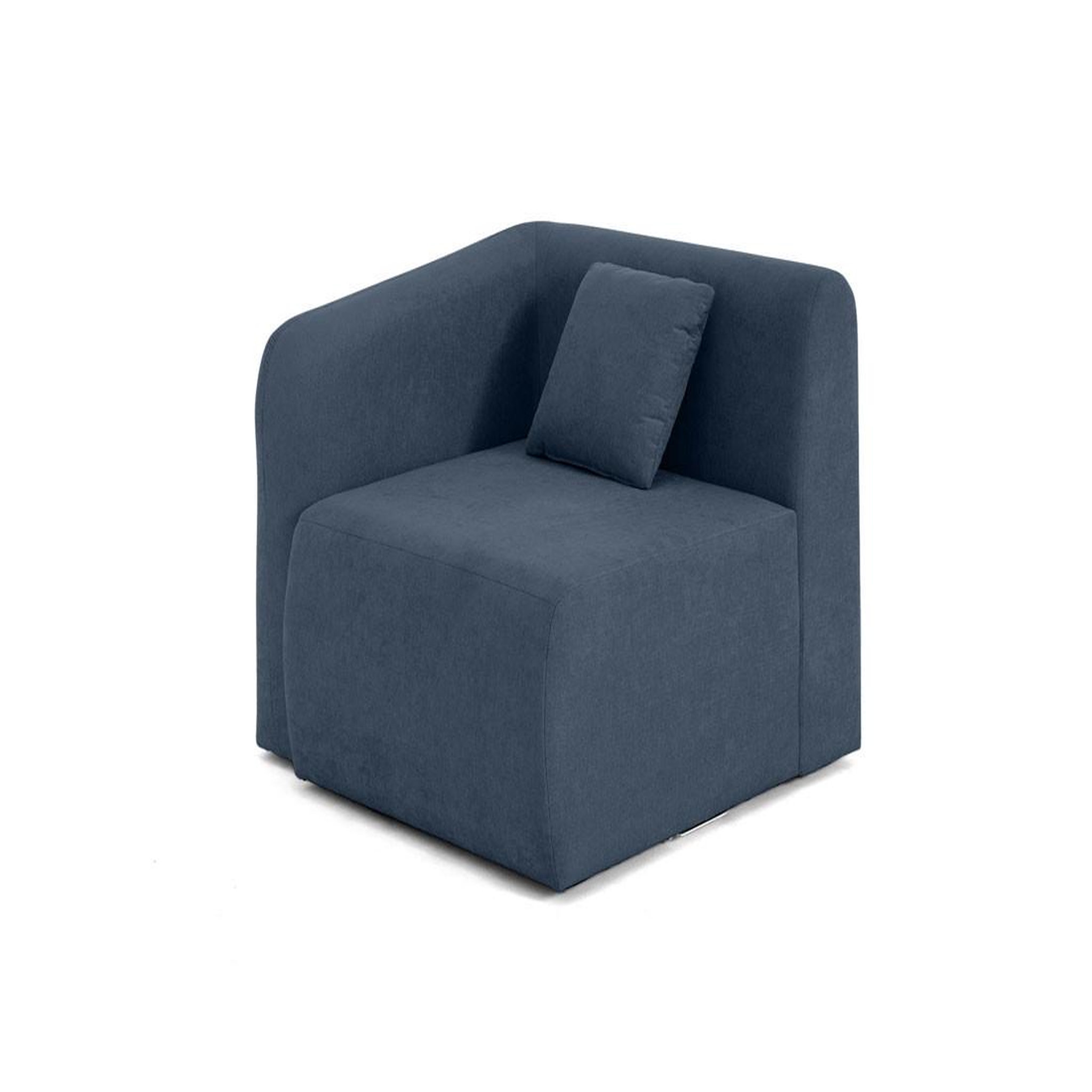 Voir la diapositive 1 : LISA DESIGN Ikare - module d'assise d'angle gauche - en tissu