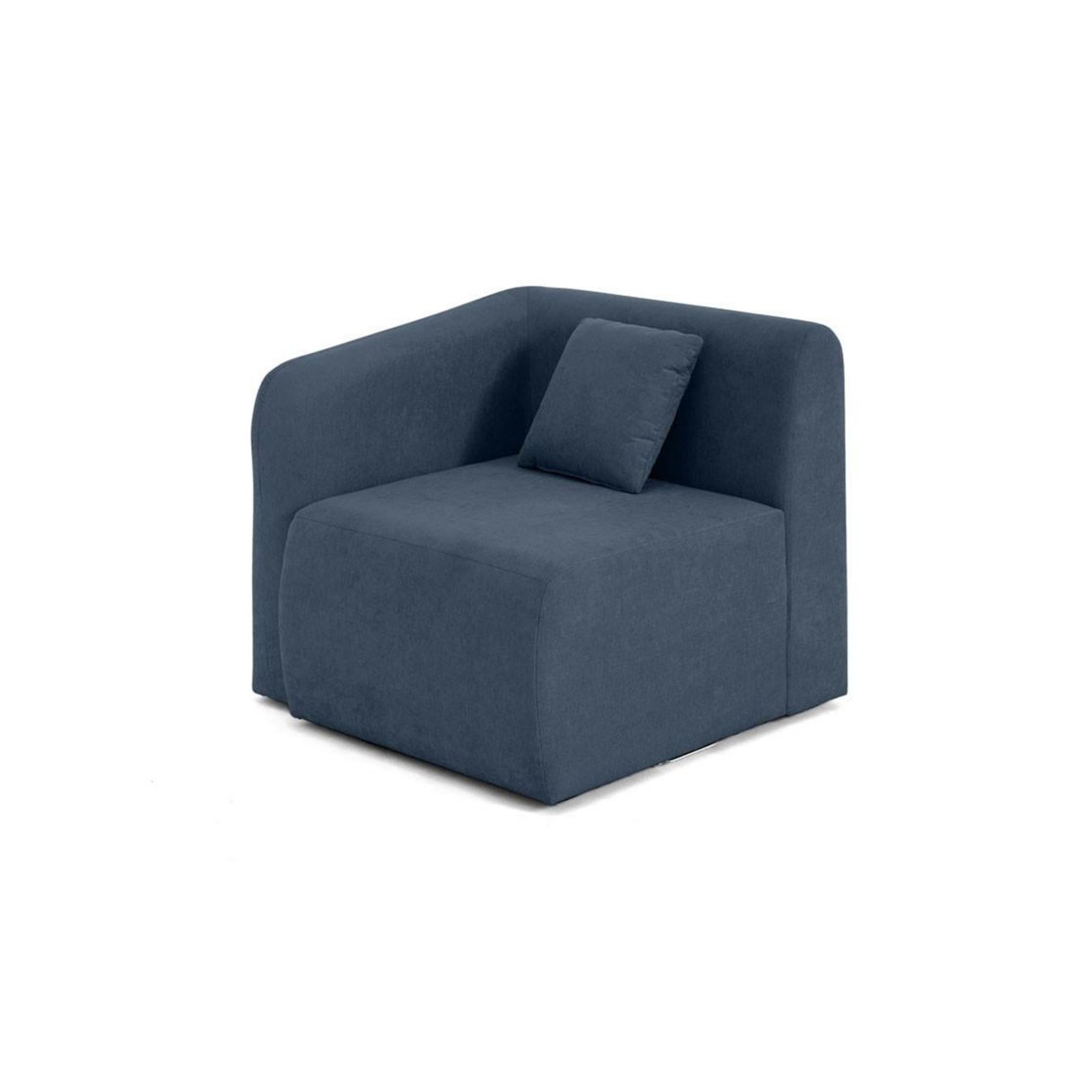 LISA DESIGN Ikare - module d'assise d'angle gauche - en tissu