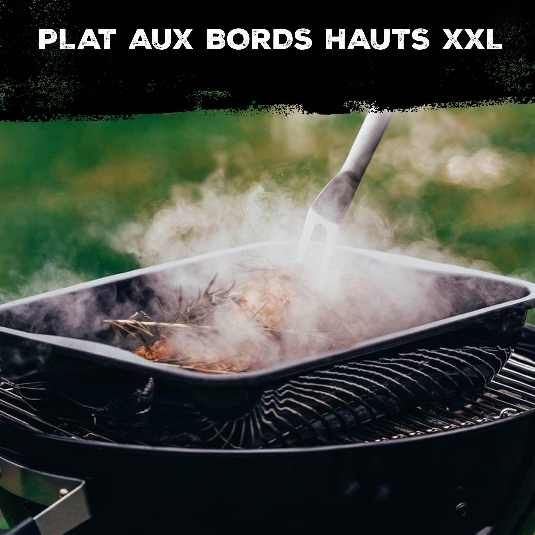 Voir la diapositive 6 : FM PROFESSIONAL Lot de 2 plats à four en acier émaillé 40 x 34 cm fm professional barbecue