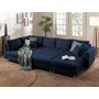 Voir la diapositive 3 : LISA DESIGN Rune - canapé panoramique avec pouf d'appoint - 7 places - style scandinave - gauche