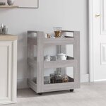 VIDAXL Chariot de cuisine Sonoma gris 60x45x80 cm Bois d'ingenierie