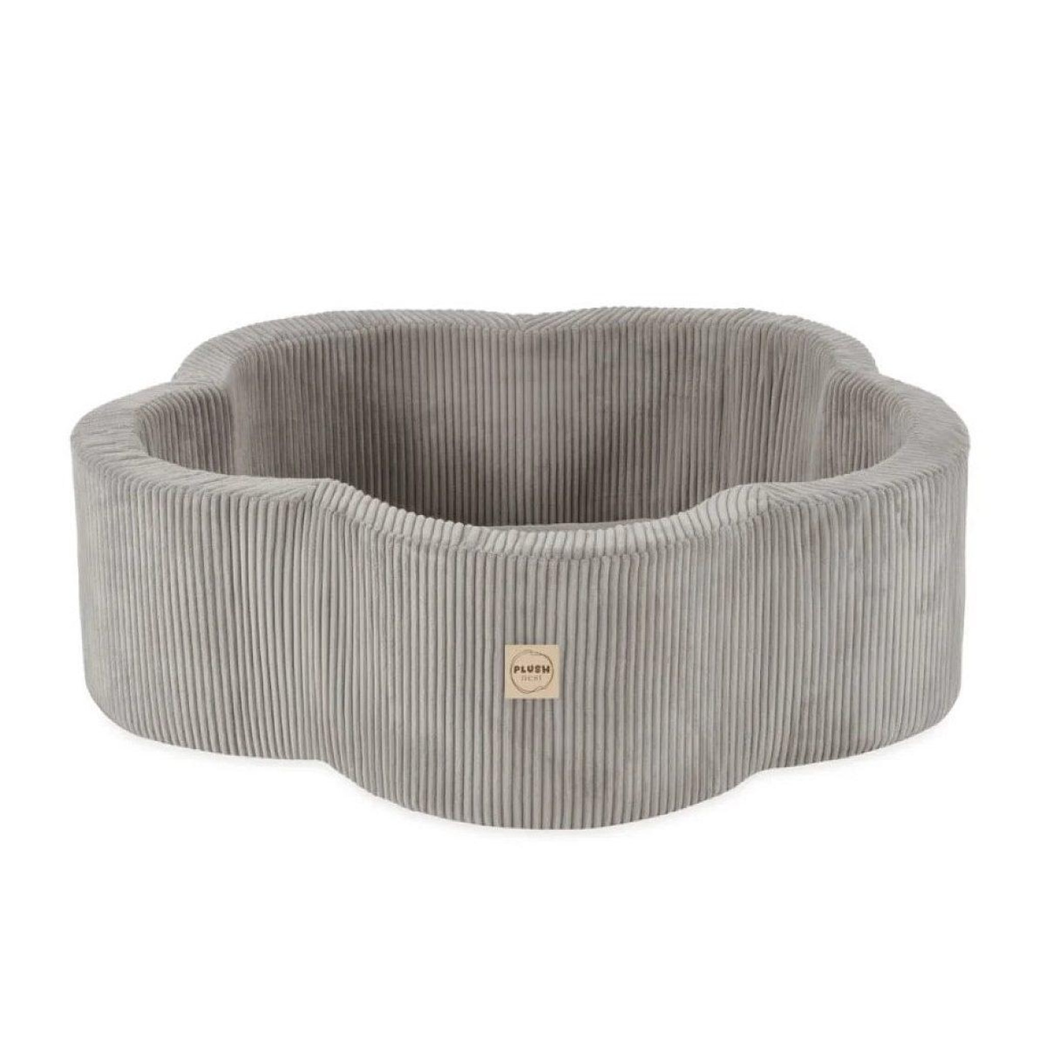PLUSH NEST Piscine sèche 95x30 velours côtelé beige
