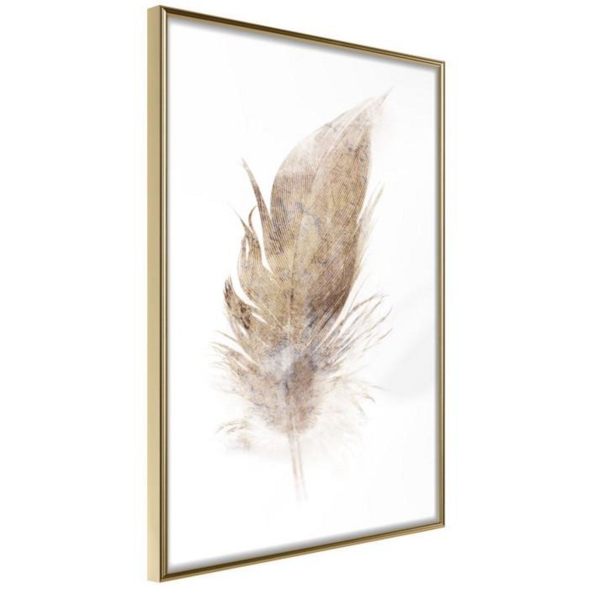 Paris Prix Affiche Murale Encadrée  Lost Feather Beige