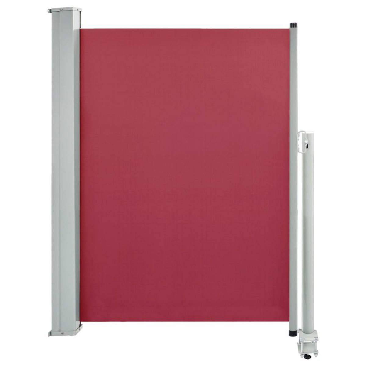 VIDAXL Auvent lateral retractable de patio 100x300 cm Rouge
