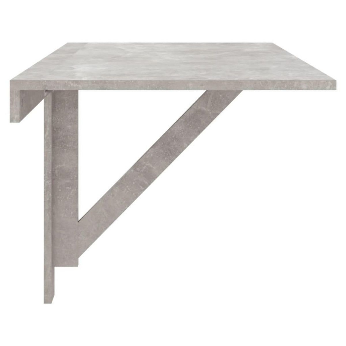 VIDAXL Table murale pliable Gris beton 100x60x56 cm Bois d'ingenierie