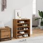 Voir la diapositive 3 : VIDAXL Armoire à chaussures chêne artisanal bois d ingénierie