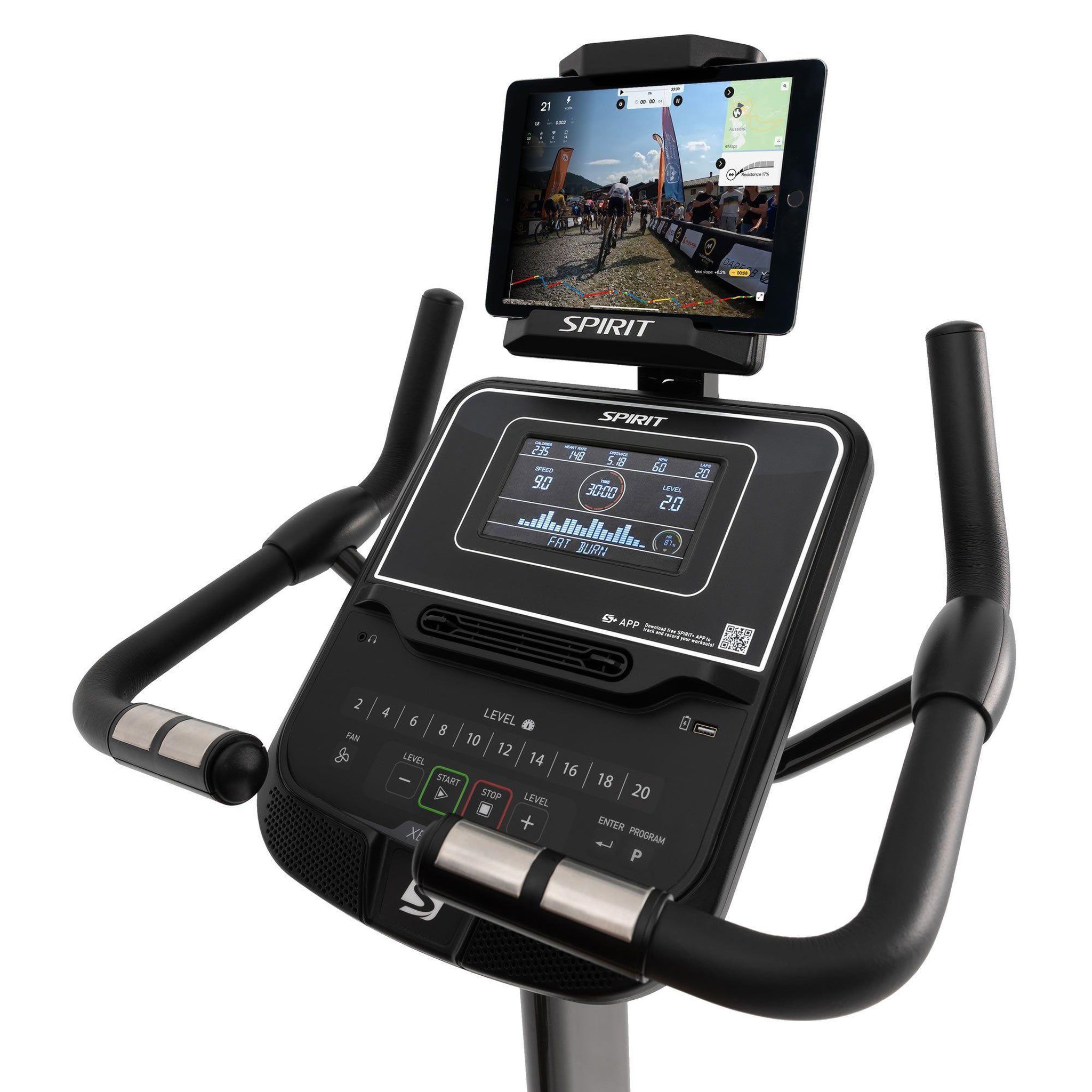Voir la diapositive 4 : Spirit Vélo d'appartement et de fitness - spirit - modèle xbu 55 - ergomètre - maison/appartement