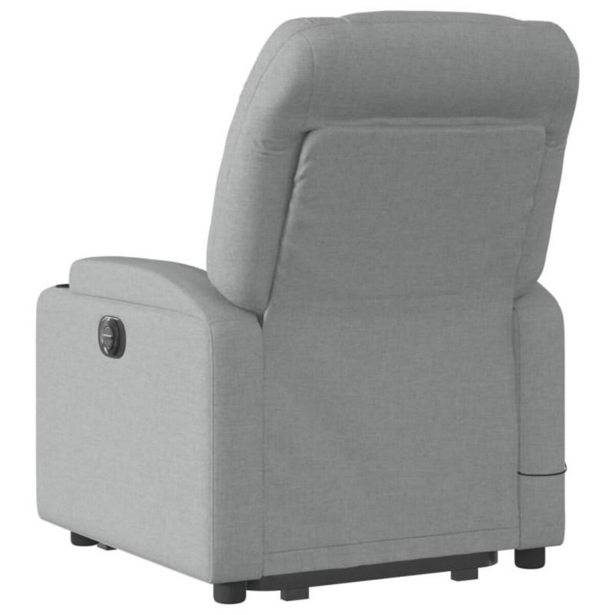 VIDAXL Fauteuil de massage inclinable Gris clair Tissu