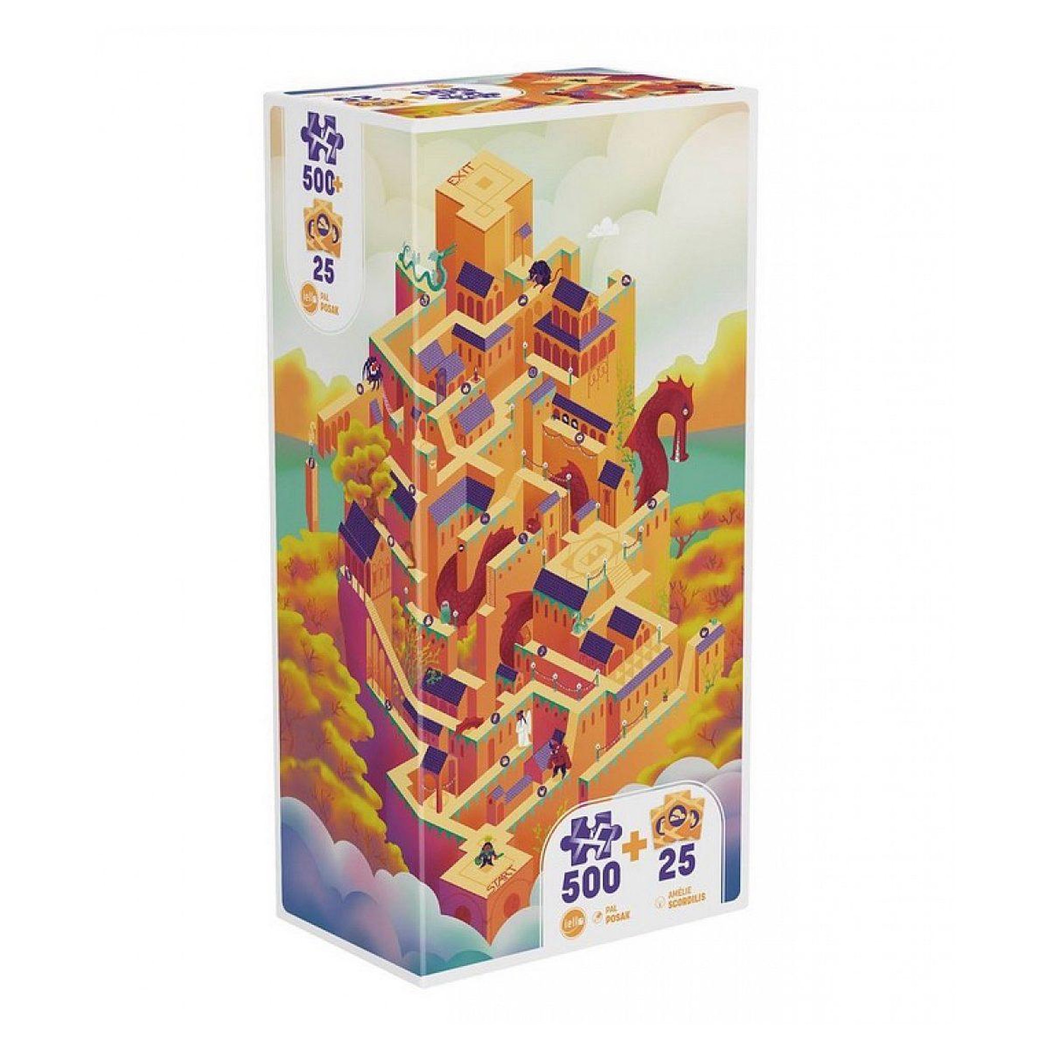 Iello Puzzle play donjon - chateau 500 p