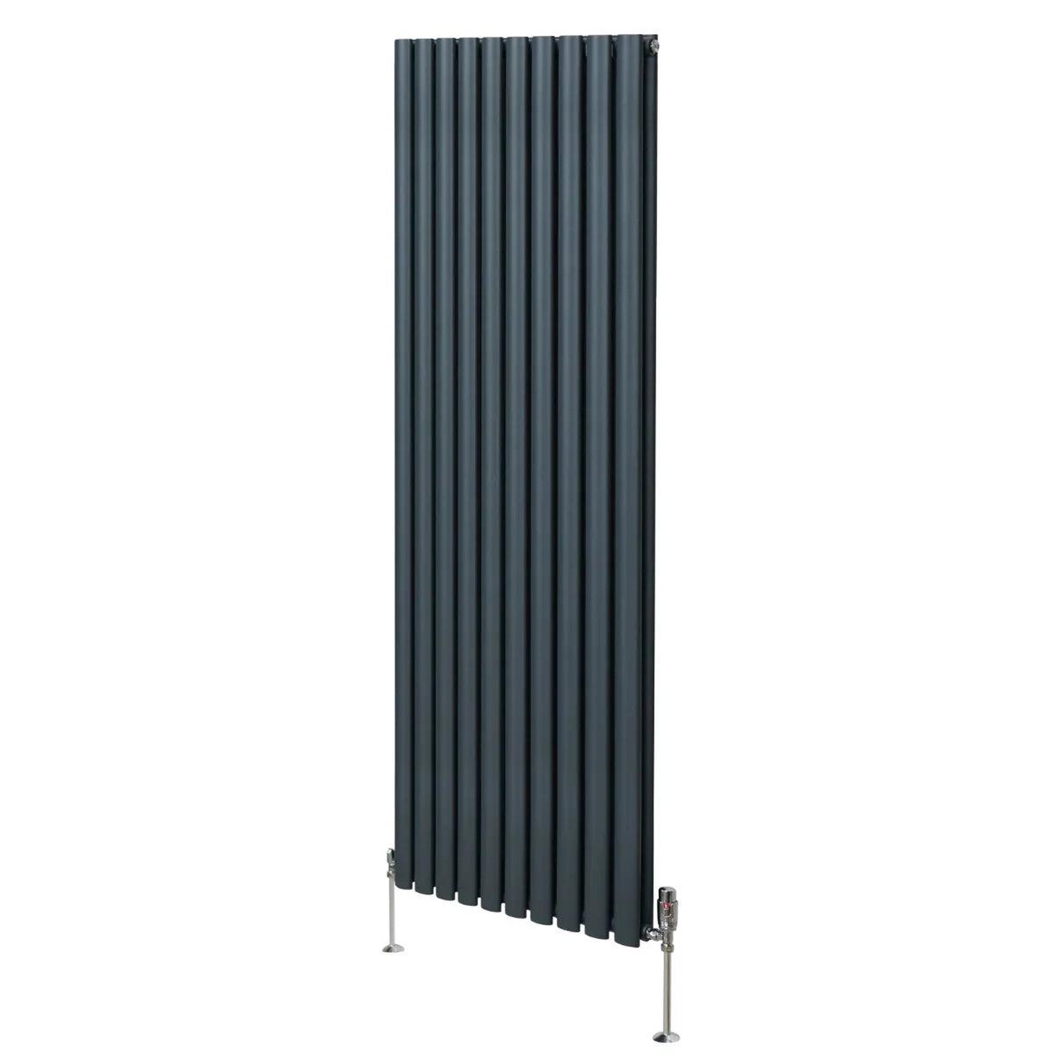 Voir la diapositive 1 : MONSTERSHOP Radiateur à colonnes ovales & robinet, 2 panneaux - 1800 x 600 mm