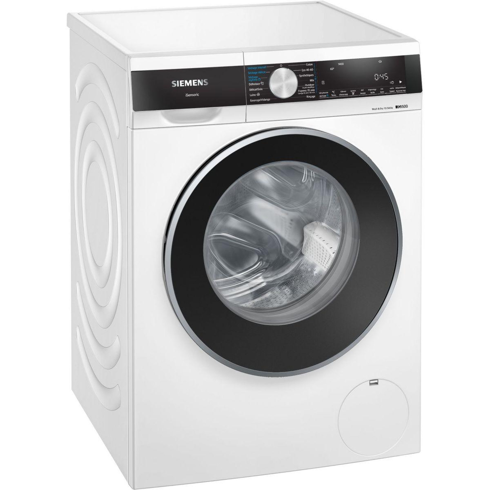 Voir la diapositive 3 : Siemens Lave linge séchant hublot WN54G200FR - 10,5/6 kg - 1400 tr/min - Classe D - Moteur induction - iQ500