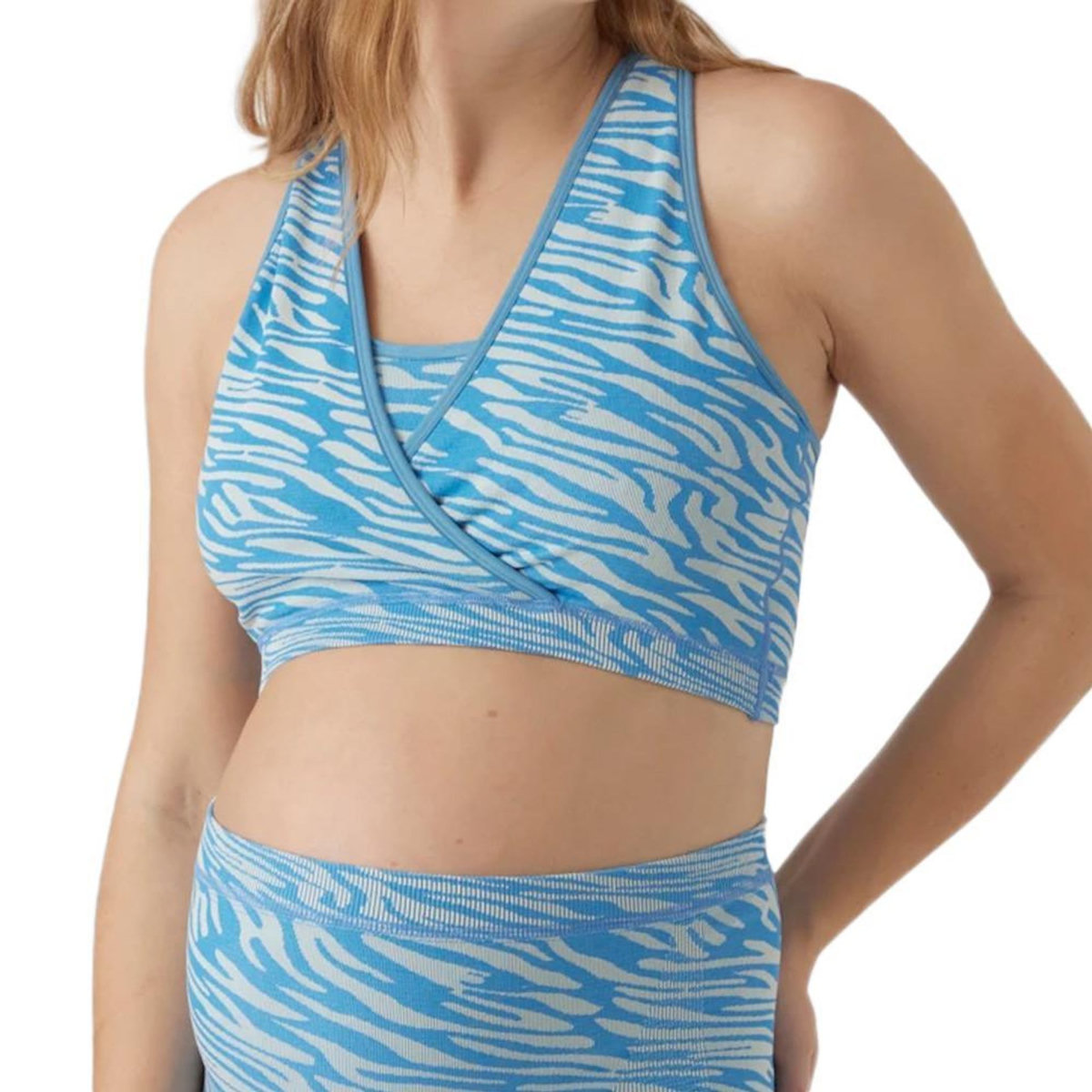 MAMALICIOUS Brassière d'allaitement Bleu/Blanc Femme Mamalicious Nava