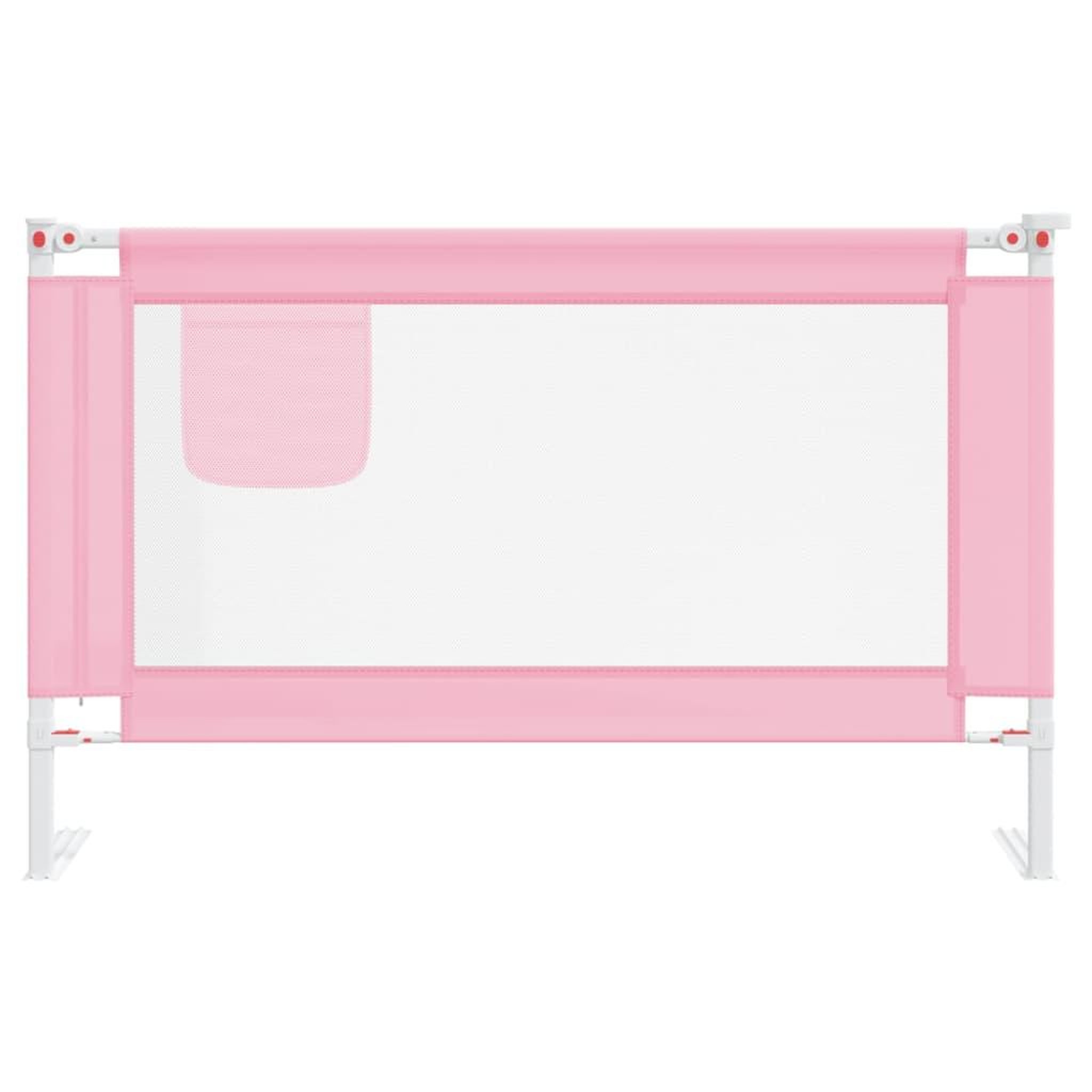 Voir la diapositive 3 : VIDAXL Barriere de securite de lit d'enfant Rose 120x25 cm Tissu