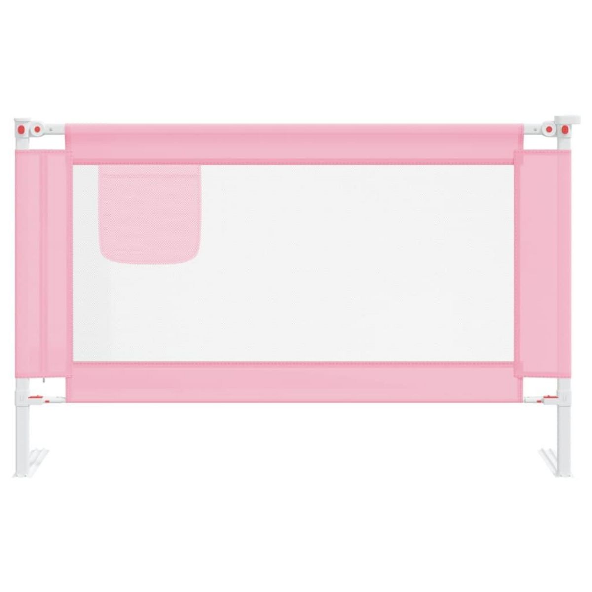 VIDAXL Barriere de securite de lit d'enfant Rose 120x25 cm Tissu