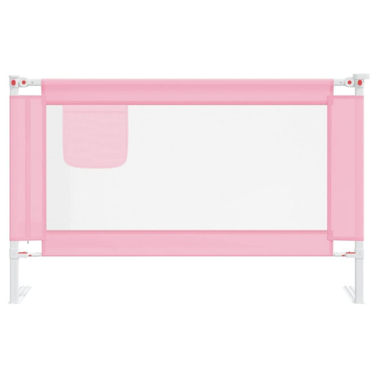 VIDAXL Barriere de securite de lit d'enfant Rose 120x25 cm Tissu