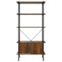 Voir la diapositive 4 : VIDAXL Etagere a 5 niveaux armoire 80x40x163cm Acier bois d'ingenierie