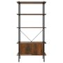 Voir la diapositive 4 : VIDAXL Etagere a 5 niveaux armoire 80x40x163cm Acier bois d'ingenierie