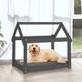 Voir la diapositive 3 : VIDAXL Lit pour chien Gris 81x60x70 cm Bois de pin solide