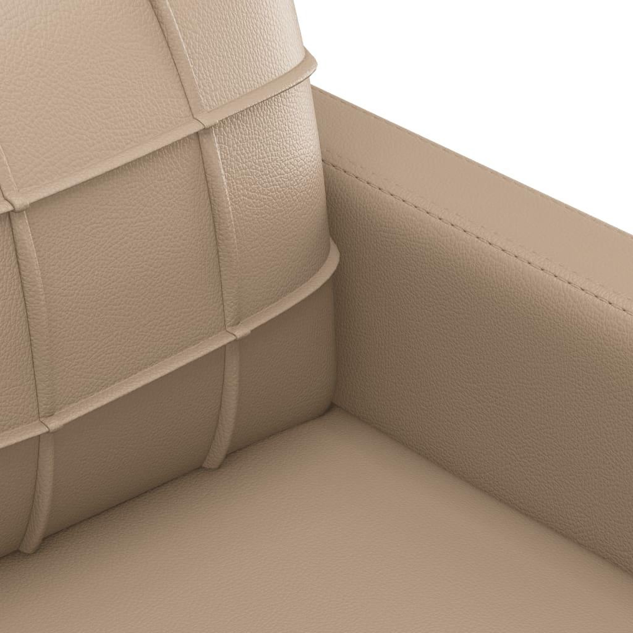 Voir la diapositive 5 : VIDAXL Ensemble de canapes 2 pcs avec coussins Cappuccino Similicuir